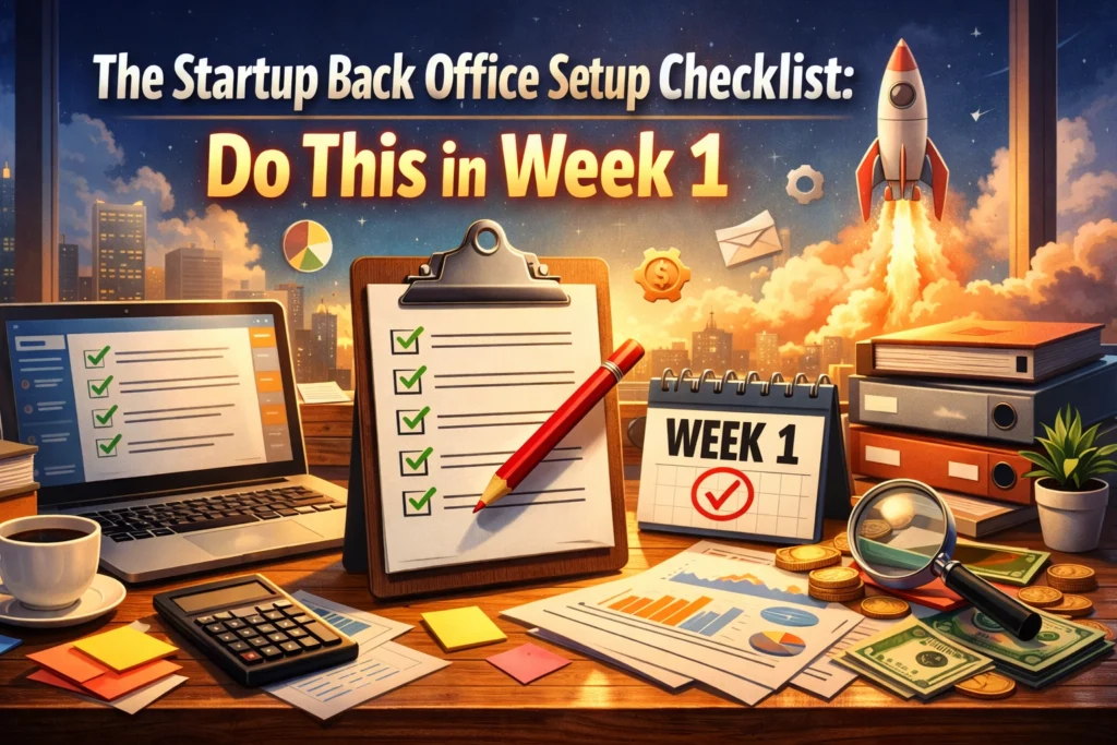 The Startup Back Office Setup Checklist: Do This in Week 1